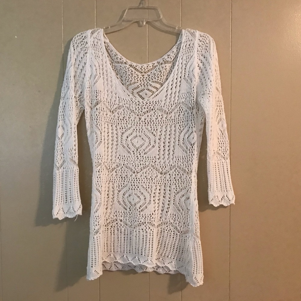 Crochet swimsuit coverup